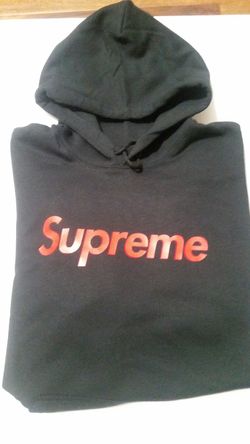 Adult supreme black hoodies L/M/XL