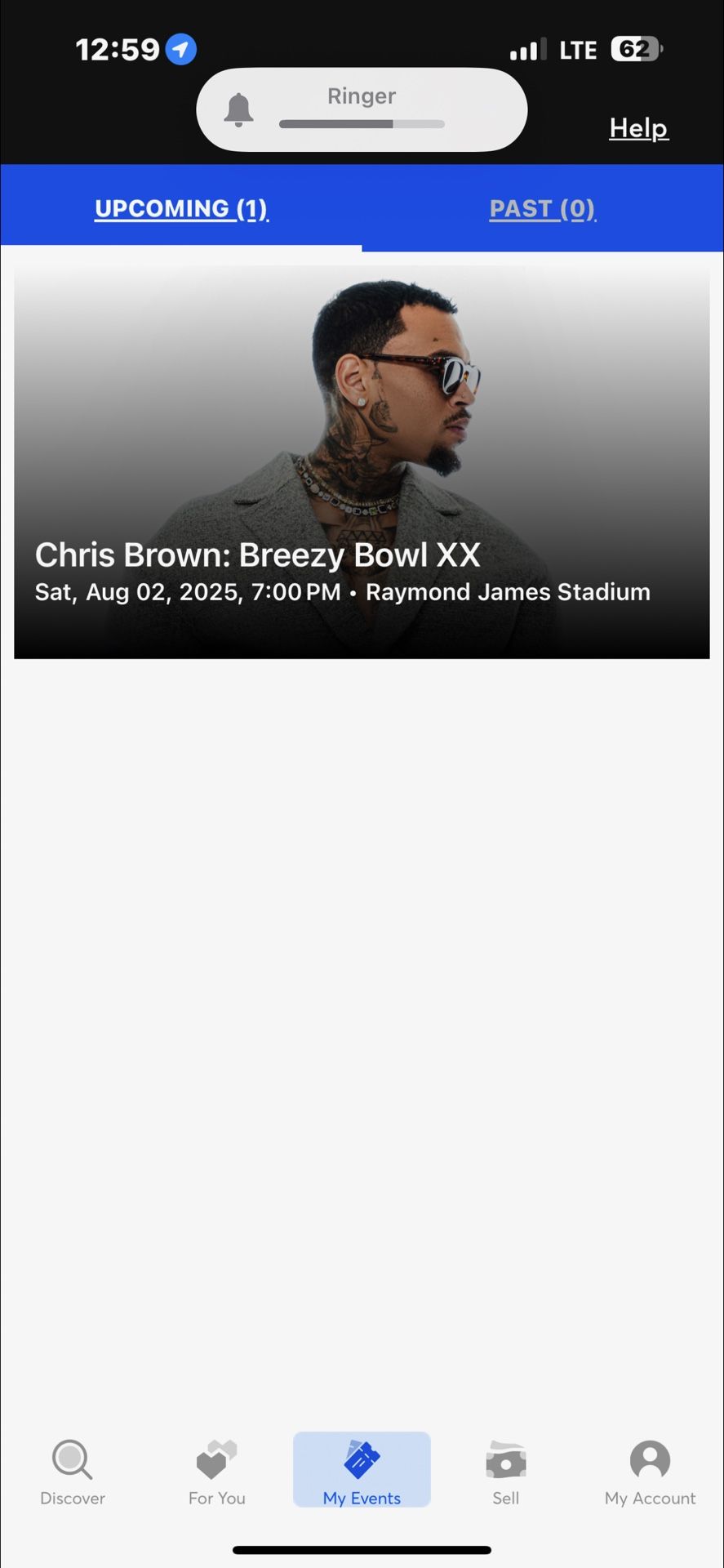 Two Chris Brown Tampa Tickets