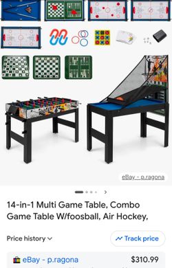 New Sportcraft 48" 14 in 1 Indoor Multi Game Home Combo