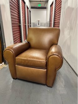 pottery barn Manhattan Leather Recliner