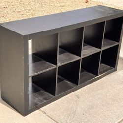 IKEA Black 8 Shelf Storage Cubby (LxWxH: 59” x 16” x 31”)