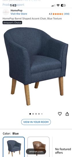 Blue Accent Chair