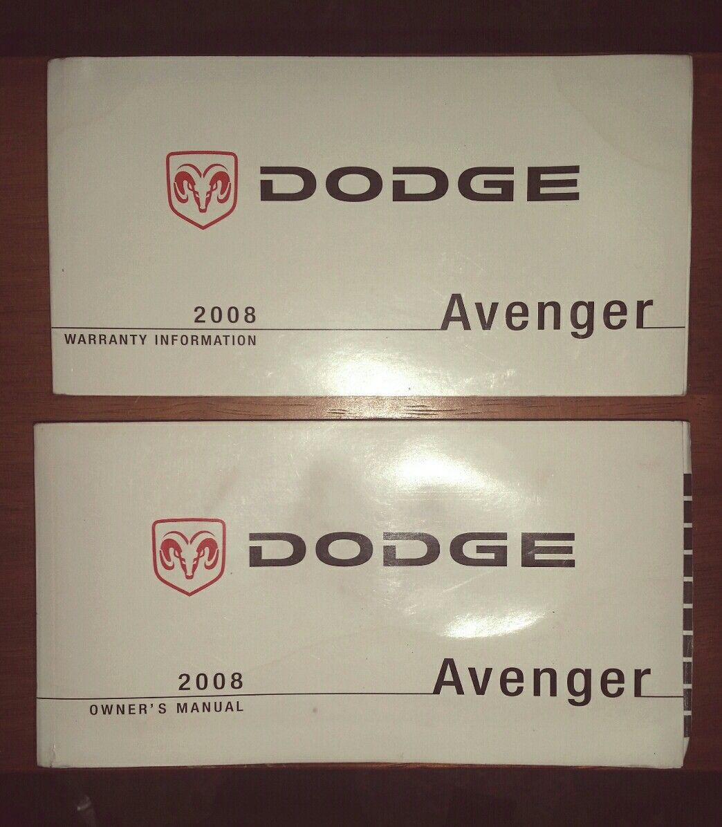 2008 Dodge Avenger Owner's Manual & Warranty Book