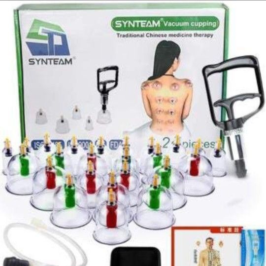 Synteam 24-Cup Vacuum Therapy Cupping Sets