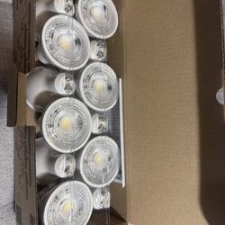 12-Pack GU10 LED Bulbs Daylight White 5000K, 6W 500LM Dimmable GU10 Base Two Prong Light Bulb, 50W 60W Halogen Replacement, Track Lighting Bulb, Reces