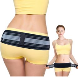 Sacroiliac SI Joint Hip Belt-Sciatica Belt for Women and Men,Pain Relief for Lower Back,Sacroiliac, Sciatic,Pelvic,Lumbar,Hip,Leg,Sacral Nerve(Grey,Re