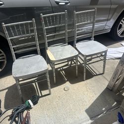 Fixer Uppers 3 Wood Chairs See Pics