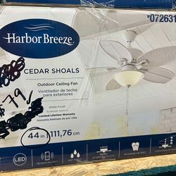 44in Outdoor Ceiling Fan - Cedar Shoals
