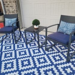 Patio Wicker Meral Chairs Set. 