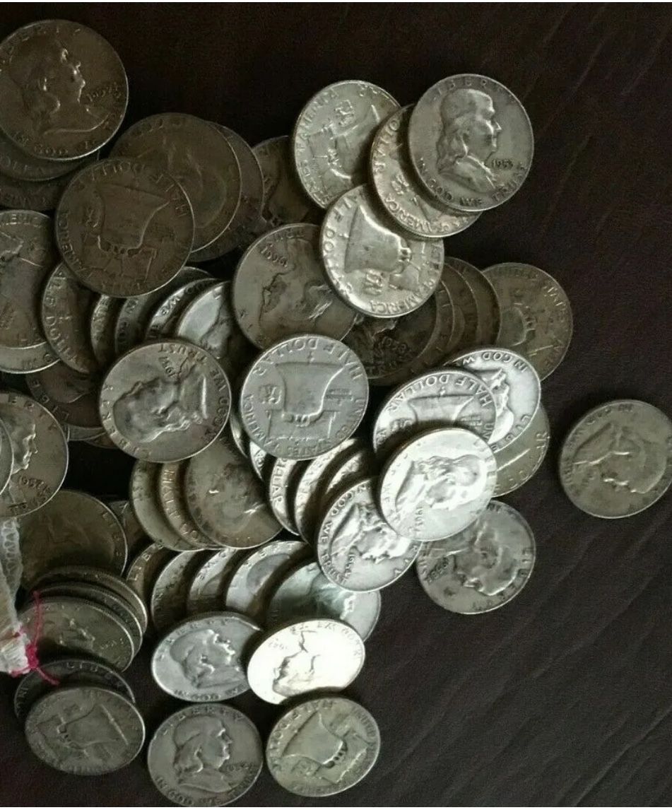 Benjamin Franklin Silver Half Dollar 