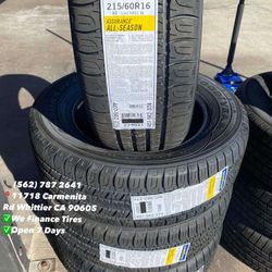 215/60R16 Goodyear Ass All Season New Set of Tires Installed and Balanced Set de Llantas Nuevas Instaladas y Balanceadas