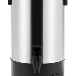 SYBO SR-CP35C Commercial Grade Stainless Steel Percolate Coffee Maker Hot Water Urn for Catering, 30-Cup, 3.5L