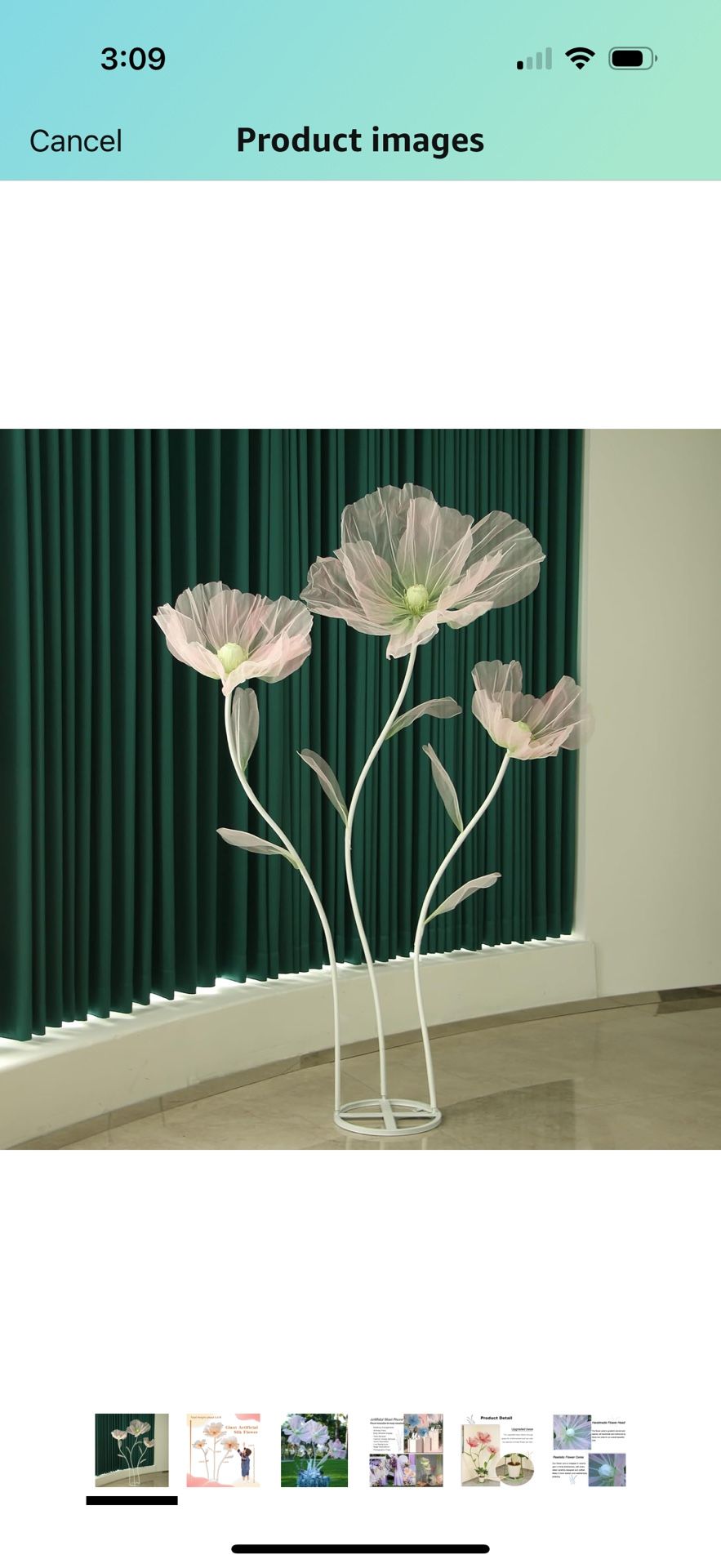 Wedding Decorations for Reception,5.6 Ft Big Artificial Silk Flowers,Giant Flowers for Decoration,Party Banquet Decor,Home Decor,Photographic Props,Sh