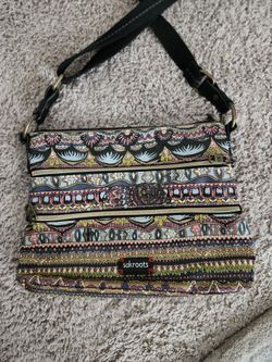 SAK Roots Coated Canvas Purse