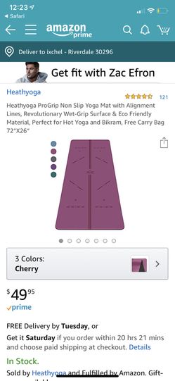 Brand new yoga mat with carry bag