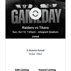 Raiders vs Titans 
