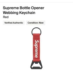 Supreme Bottle Opener Keychain Red