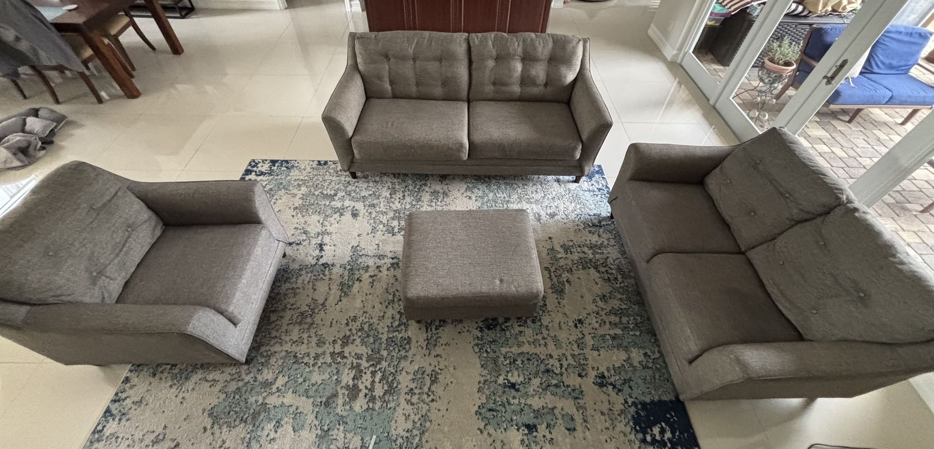 4 Piece Living Room Set