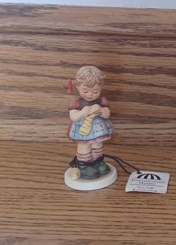 Goebel MJ Hummel figurine made in Germany Stitch 'n https://offerup.com/redirect/?o=VGltZS5OZXc=, signed  1987 number 255