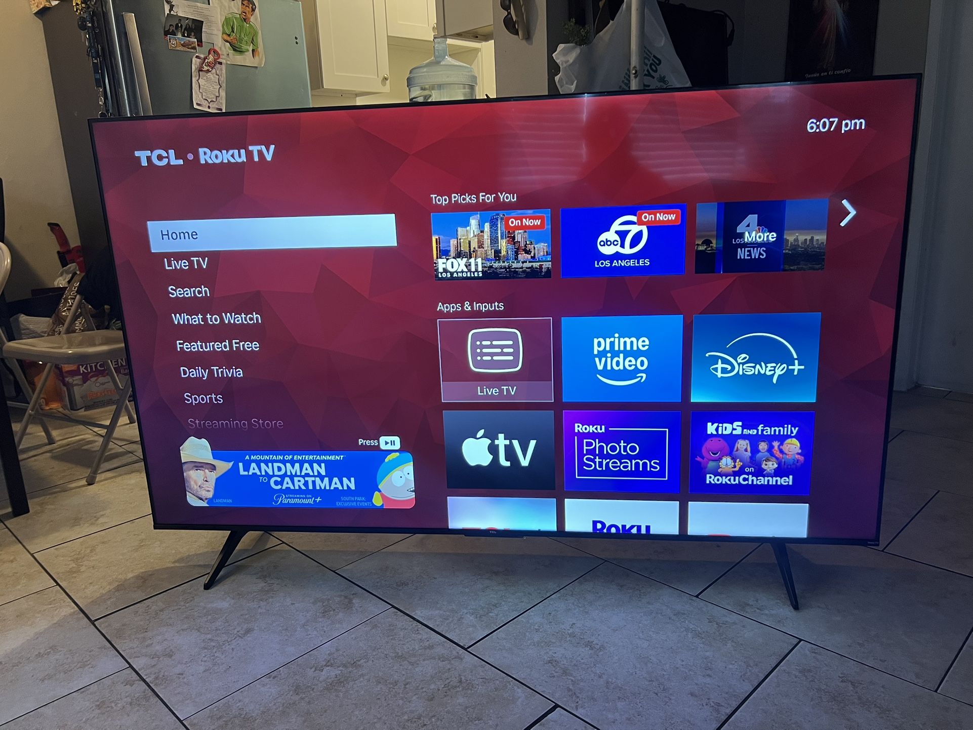 65 Inch 4K Roku TCL Smart TV