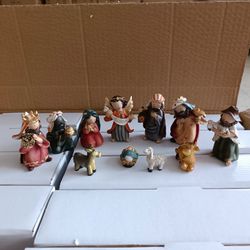 Cute Mini Christmas Nativity Set – 11 Piece Bethlehem Gifts