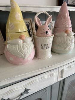 Easter cookie jars
