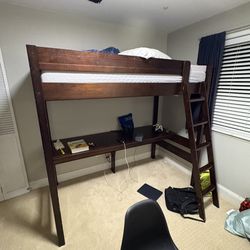 Kids Bed and Desk Combo