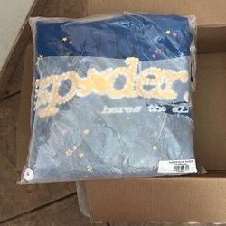 Blue Sp5der Hoodie 