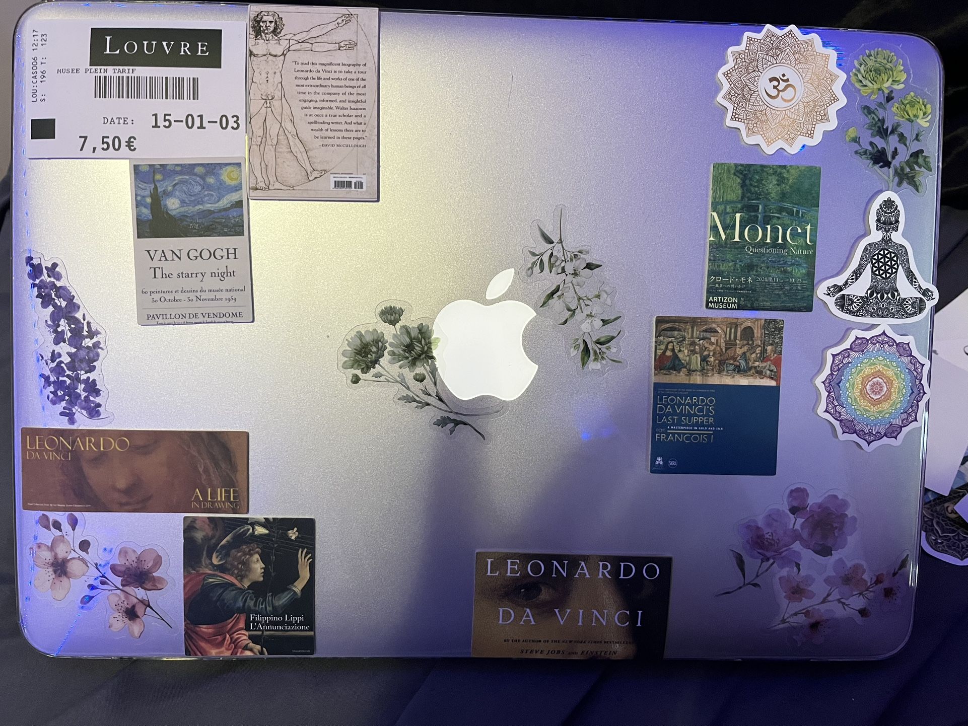Silver MacBook Air And Custom Case Bundle