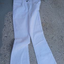 Teen L White Corduroy Pants