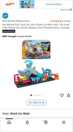 Hot wheels ultra shark car wash