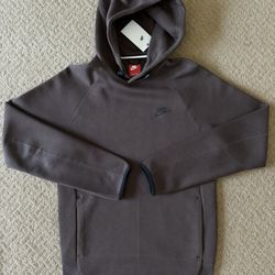 NEW Nike Sportswear Tech Fleece Men’s Pullover Hoodie Brown Size Small