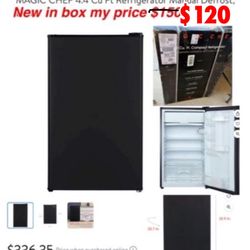 New MAGIC CHEF 4.4 Cu Ft Refrigerator Manual Defrost, E-Star $120 Reduced Price cash only East Palmdale 