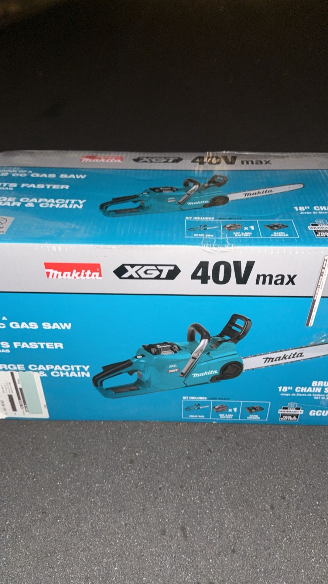 ( negotiable) Makita GXT 18” chain saw kit