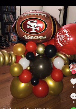 49’ers Balloon Bouquet