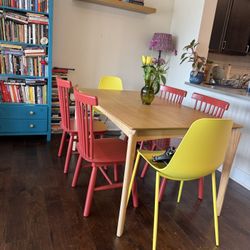 dining table and chairs 