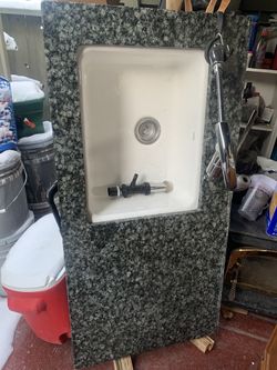 Granite Top With Sink And Hose