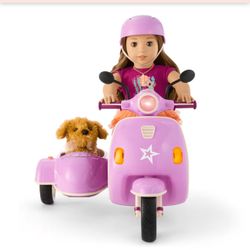 American Girl Road Scooter & Sidecar
