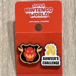 New Universal Studios Pins Set 2 Super Nintendo World Bowser Bowsers Challenge