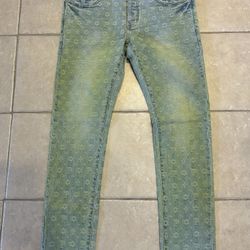 Purple Brand Denim Monogram Style 