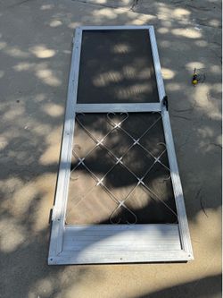 light metal screen door