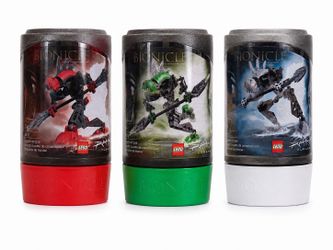LEGO BIONICLE Rahkshi 2003 Lot of 3 Complete w/ Canisters