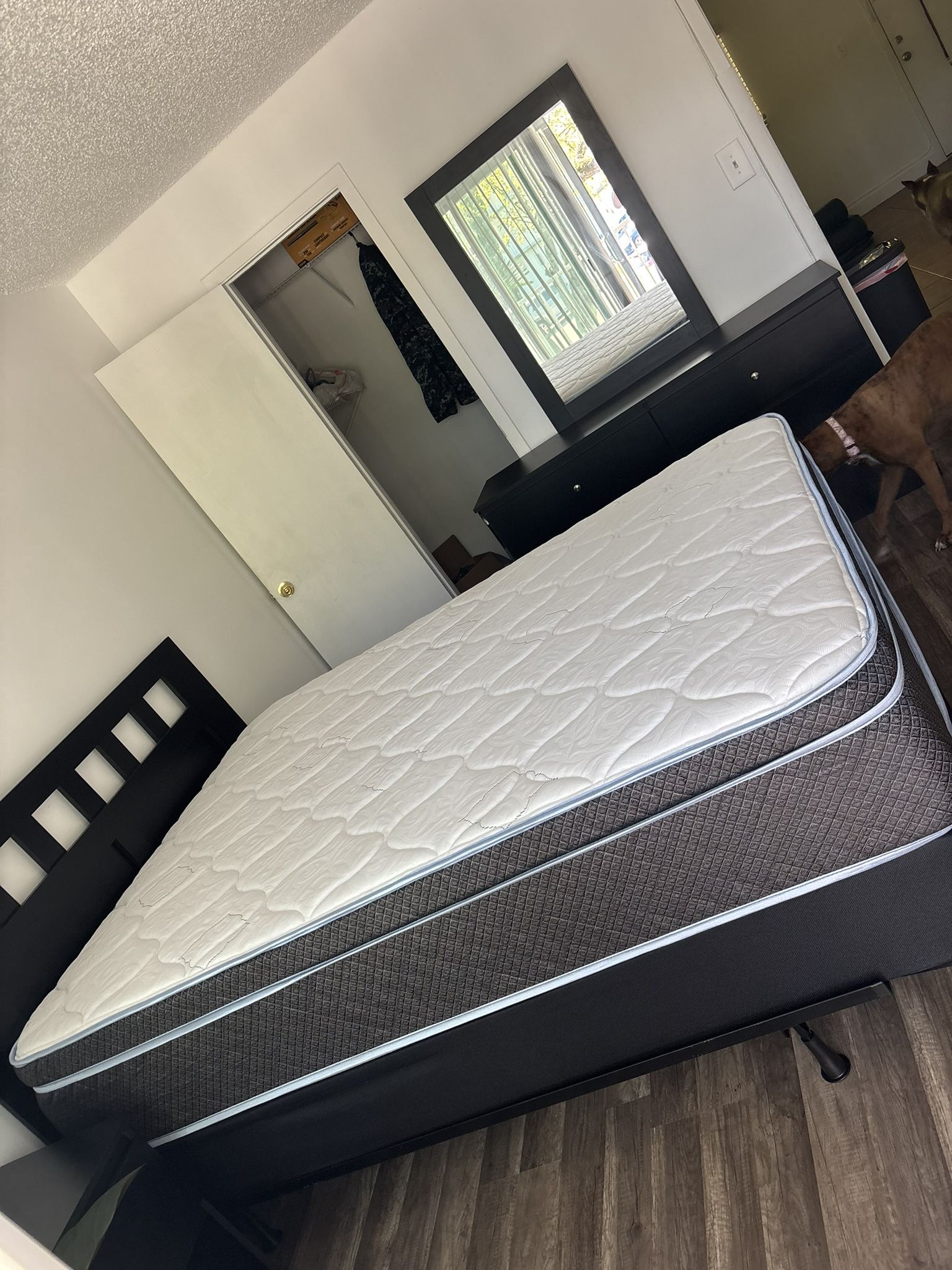 Bed Dresser With Mirror And Night Stand Matching Set