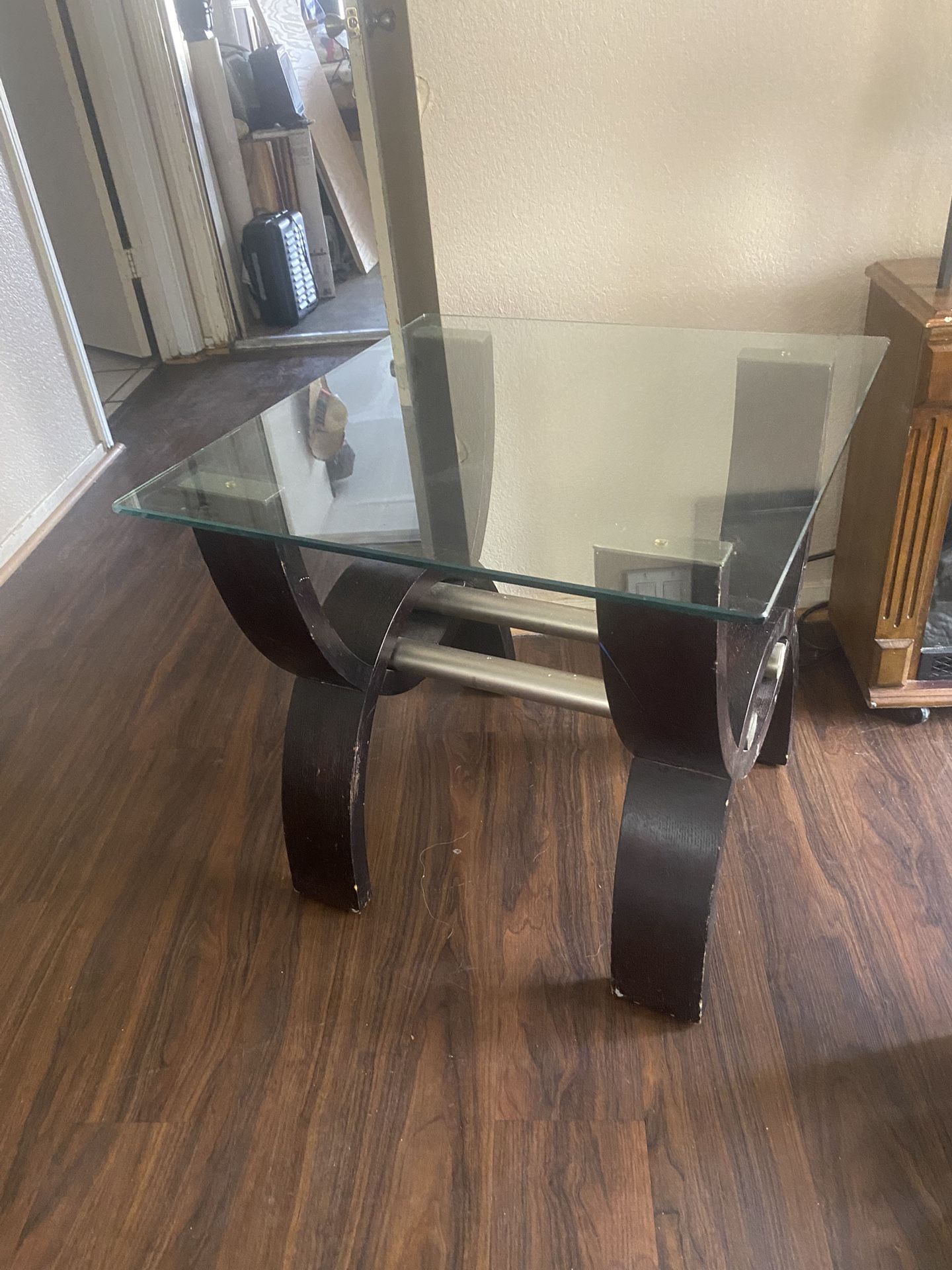 Glass End Table