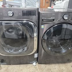 Lg Washer And Dryer Set Electric Lavadora Y Secadora 30-day Warranty 