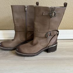 Brown Leather Boots 
