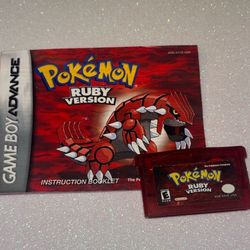 Pokémon Ruby Version Game Boy Advance