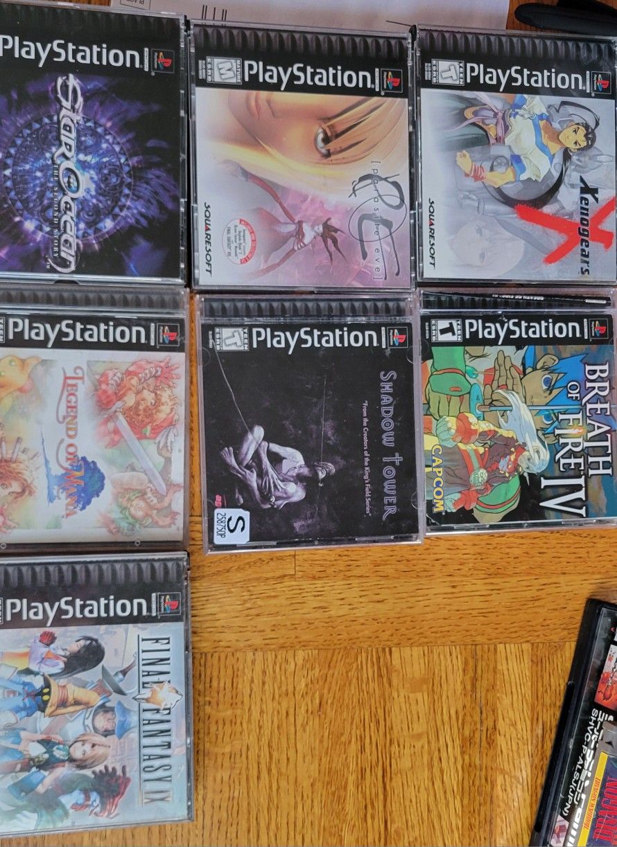 PS1/PS2 Retro/jrpg Collection + System + Crt Tv + More