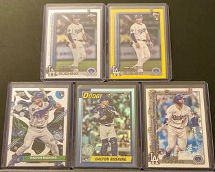 2025 Topps/Topps Chrome/Cosmic Chrome Dalton Rushing Rookie Cards (Lot of 5)