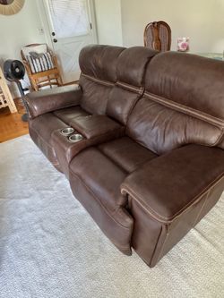 Leather Reclining Couch
